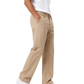 Men's Beige Twill Wide Leg Beggy Pant