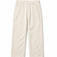 Men's Off White Twill Wide Leg Beggy Pant