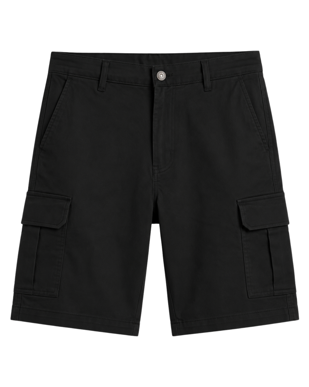 Elite Pure  Black  chino Cargo Shorts