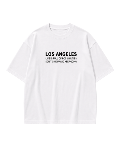 Men's Oversized Drop Shoulder Cotton T Shirt | Los Angeles