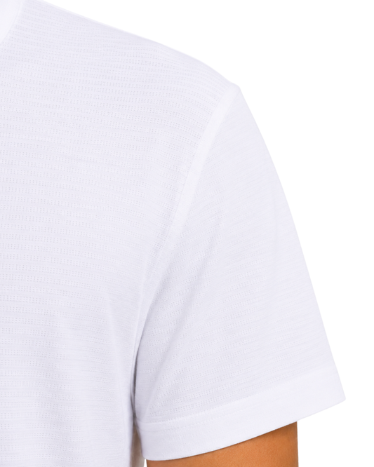 Men’s Premium milky White Ribbed Seam Less Polo Shirt