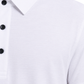 Men’s Premium milky White Ribbed Seam Less Polo Shirt