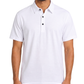 Men’s Premium milky White Ribbed Seam Less Polo Shirt
