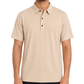 Men’s Premium Beige Ribbed Seam Less Polo Shirt