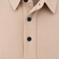 Men’s Premium Beige Ribbed Seam Less Polo Shirt