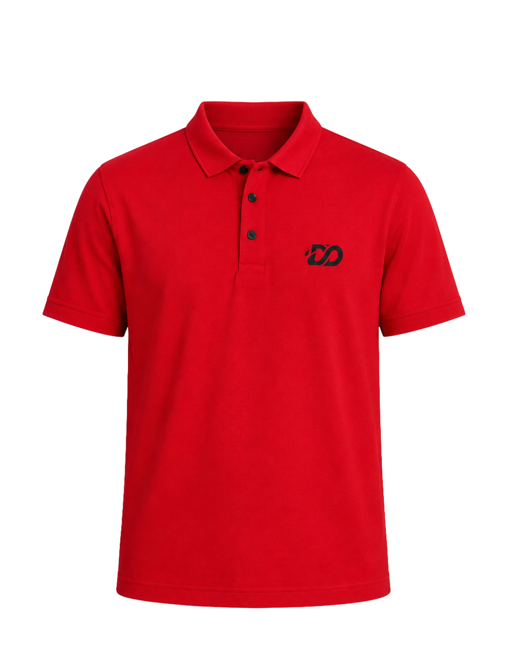 Men’s Premium Dry Fit Ribbed  Red Polo Shirt