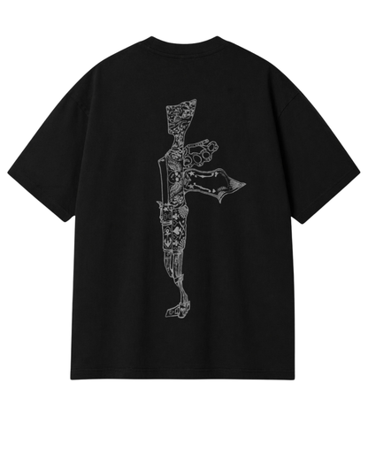 Women's Oversized Drop Shoulder Cotton T Shirt | Phantom Katana
