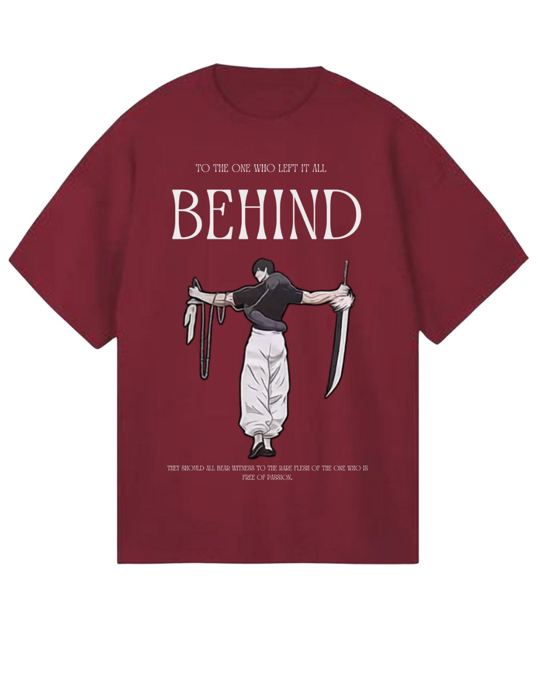Women's Oversized Drop Shoulder Cotton T Shirt | Behind The Silence