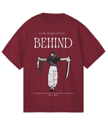 Women's Oversized Drop Shoulder Cotton T Shirt | Behind The Silence