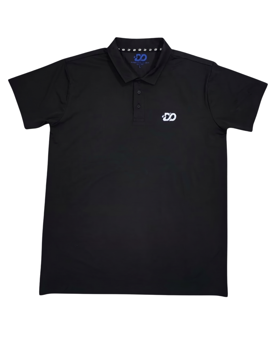 Men’s Black Ribbed Polo Shirt | Slim Fit Premium Casual T-Shirt