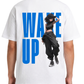 Men's Oversized Drop Shoulder Cotton T Shirt | Wake Up