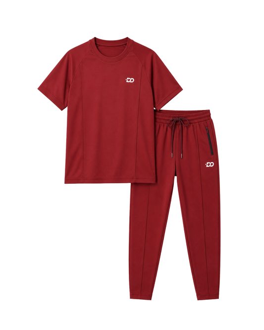 Women’s 4-Way Stretch  Red Active Set |