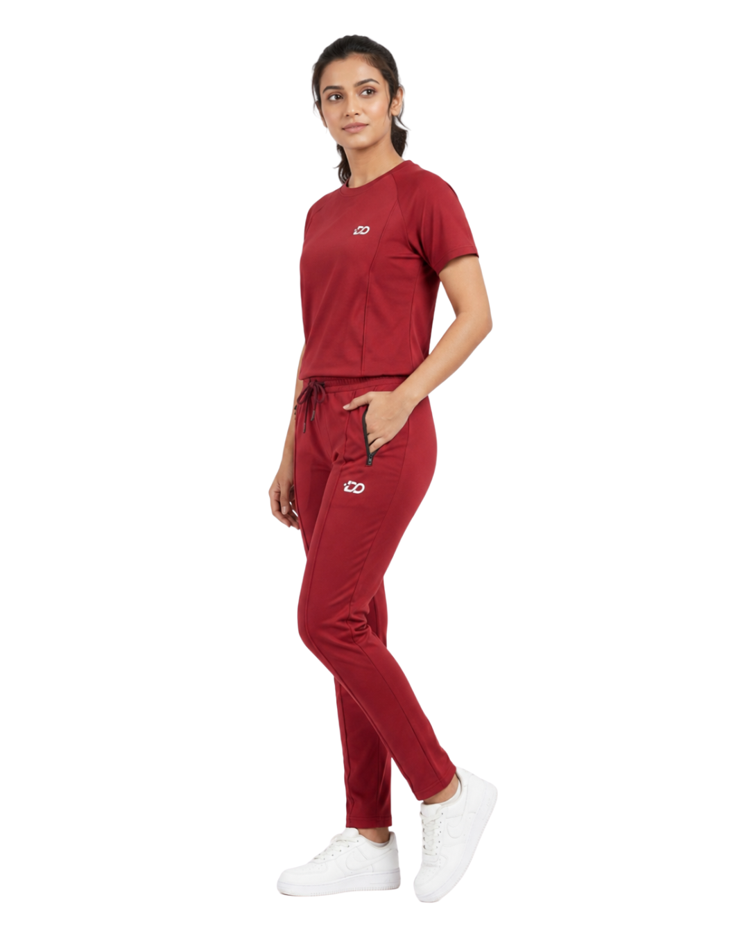 Women’s 4-Way Stretch  Red Active Set |