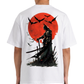 Men's Oversized Drop Shoulder Cotton T Shirt | Crimson Knight Phantom
