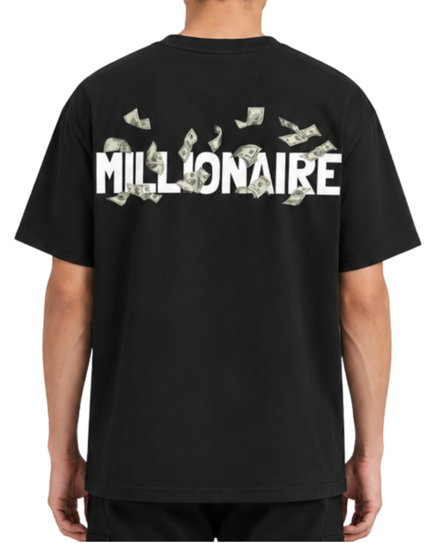 Men's Oversized Drop Shoulder Cotton T Shirt | Millionaire