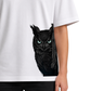 Women's Oversized Drop Shoulder Cotton T Shirt | Shadow Owl