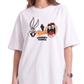 Women's Oversized Drop Shoulder Cotton T Shirt | Looney Tunes Print