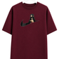 Men's Oversized Drop Shoulder Cotton T Shirt | Itachi Uchiha Illusion