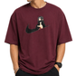 Men's Oversized Drop Shoulder Cotton T Shirt | Itachi Uchiha Illusion