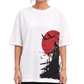 Women's Oversized Drop Shoulder Cotton T Shirt | Batman Crimson Moon