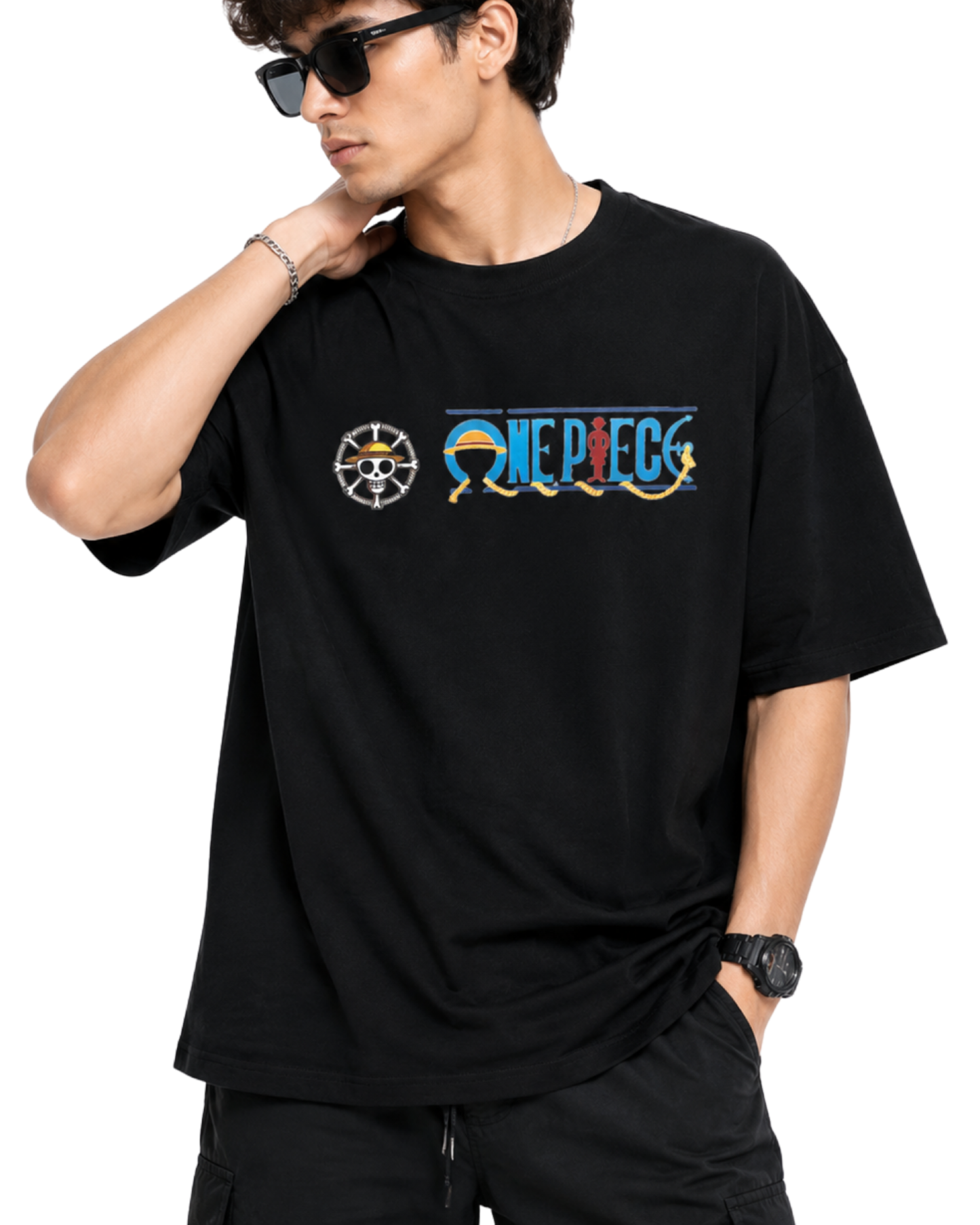 Men's Oversized Drop Shoulder Cotton T Shirt | One Piece Legacy