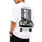 Men's Oversized Drop Shoulder Cotton T Shirt | Retro Rider Graphic Tee