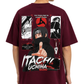 Men's Oversized Drop Shoulder Cotton T Shirt | Itachi Uchiha Illusion