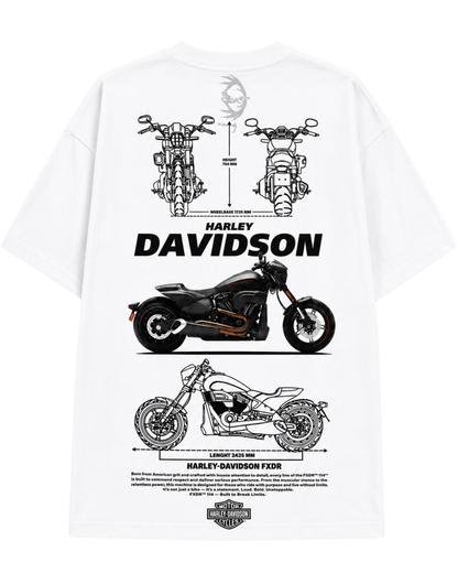 Men's Oversized Drop Shoulder Cotton T Shirt | Harley Davidson