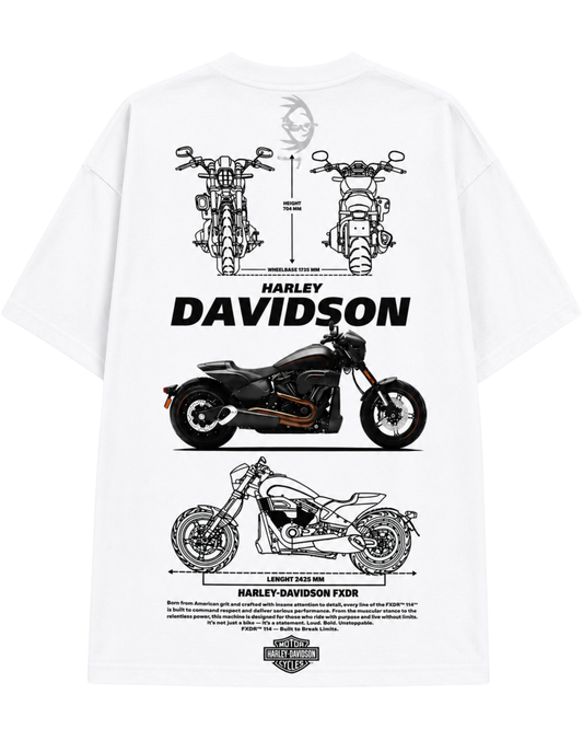 Men's Oversized Drop Shoulder Cotton T Shirt | Harley Davidson