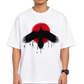 Men's Oversized Drop Shoulder Cotton T Shirt | Crimson Raven Eclipse