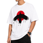 Men's Oversized Drop Shoulder Cotton T Shirt | Crimson Raven Eclipse
