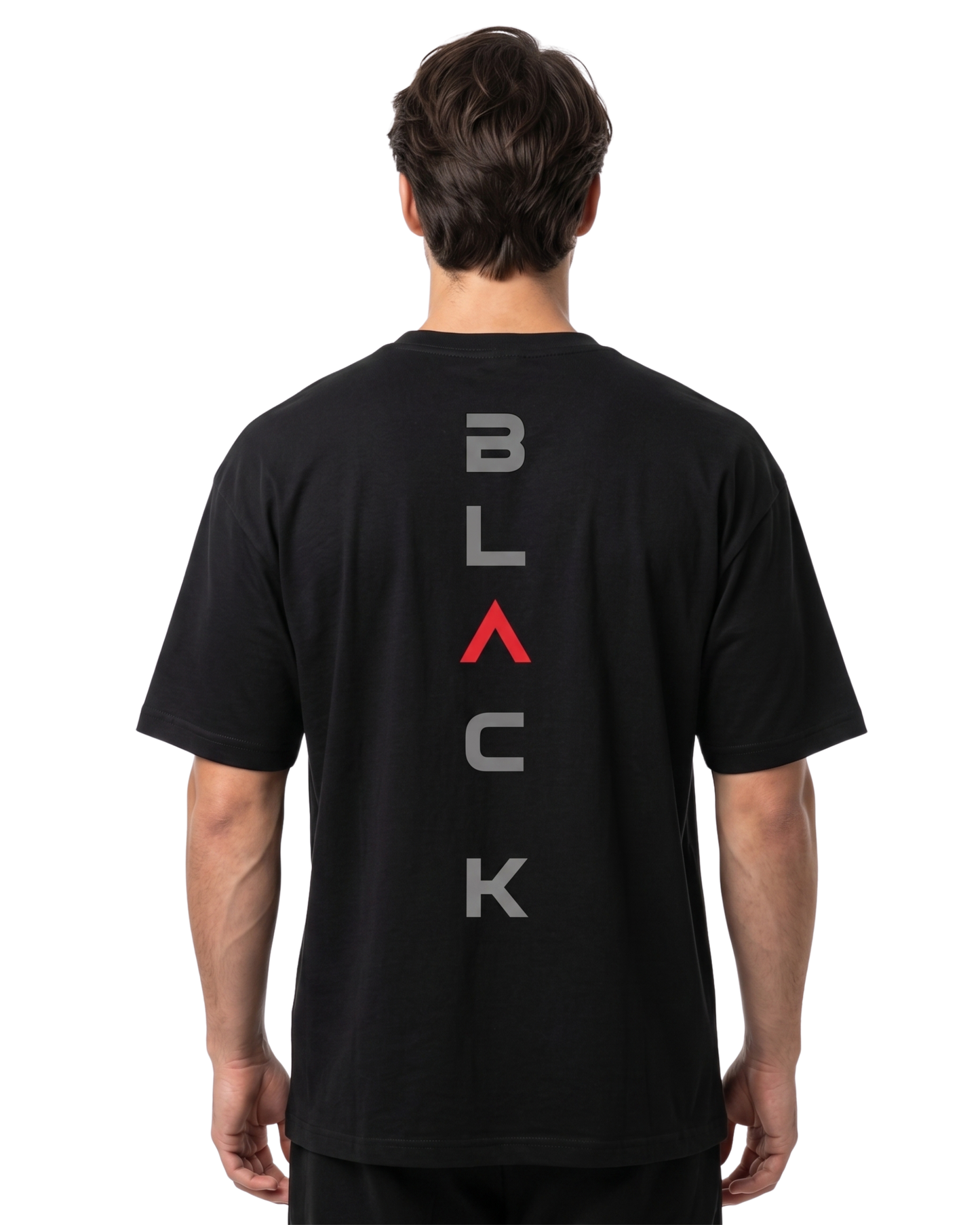 Men's Oversized Drop Shoulder Cotton T Shirt | Black Aesthetic