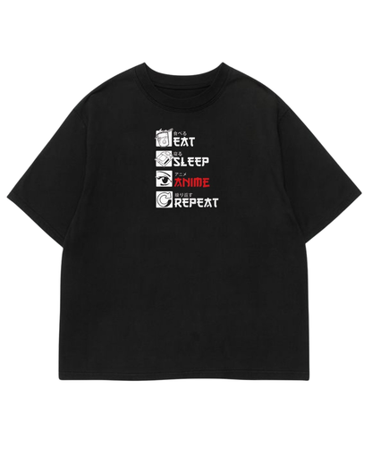Men's Oversized Drop Shoulder Cotton T Shirt | Otaku Vibes