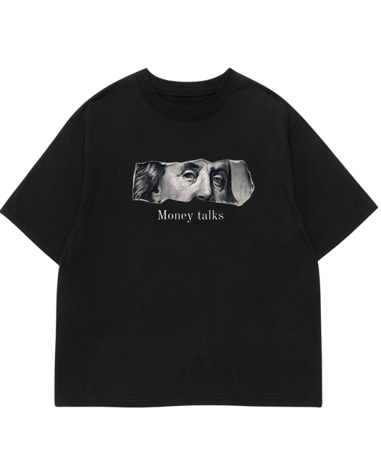 Men's Oversized Drop Shoulder Cotton T Shirt | Luxe Money