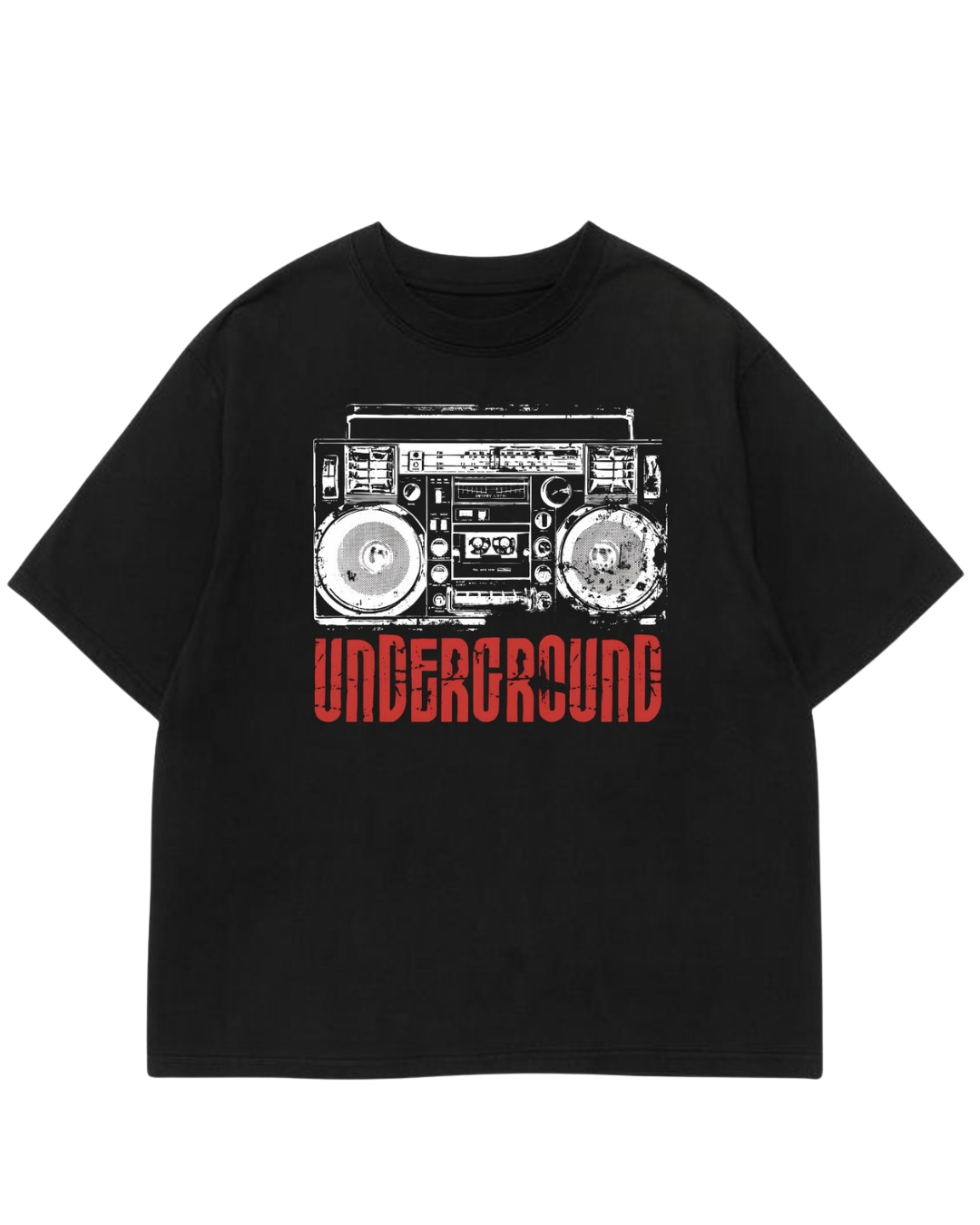 Men's Oversized Drop Shoulder Cotton T Shirt | Street Culture Underground