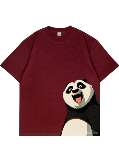 Men's Oversized Drop Shoulder Cotton T Shirt | Happy Panda