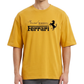 Men's Oversized Drop Shoulder Cotton T Shirt | Ferrari Logo Bold Streetwear