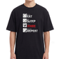 Men's Oversized Drop Shoulder Cotton T Shirt | Otaku Vibes