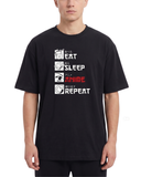 Men's Oversized Drop Shoulder Cotton T Shirt | Otaku Vibes