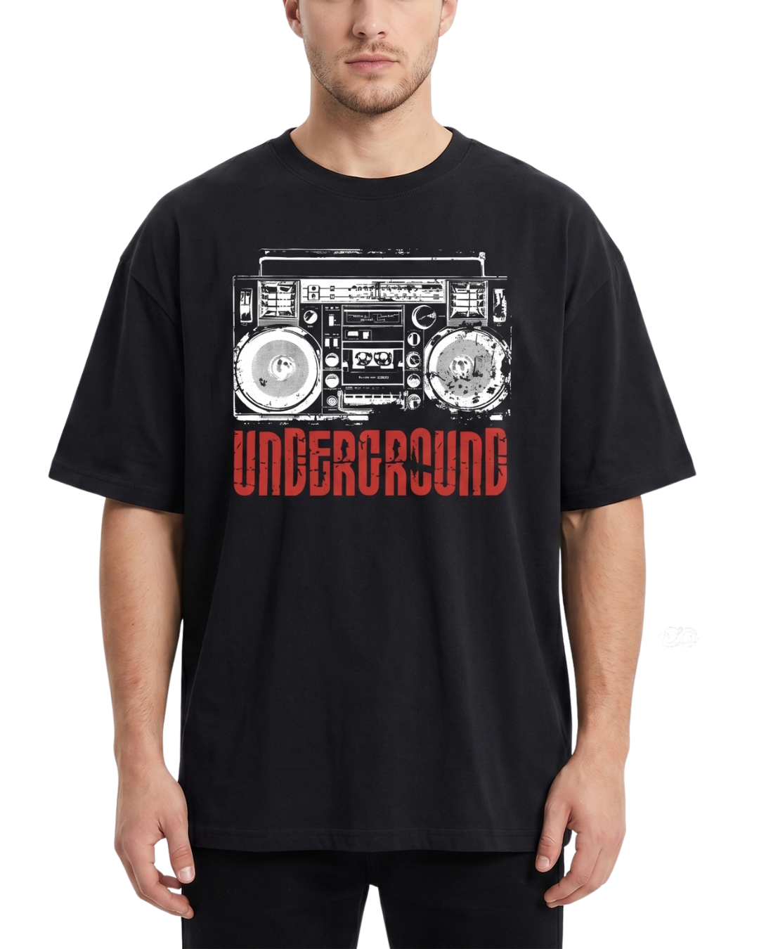 Men's Oversized Drop Shoulder Cotton T Shirt | Street Culture Underground