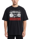 Men's Oversized Drop Shoulder Cotton T Shirt | Street Culture Underground