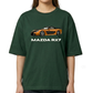 Women's Oversized Drop Shoulder Cotton T Shirt | Mazda RX7 Sports Car