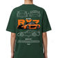 Women's Oversized Drop Shoulder Cotton T Shirt | Mazda RX7 Sports Car