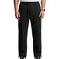 SoftFlex Black Premium Drawstring Straight Trousers
