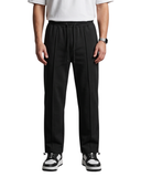 SoftFlex Black Premium Drawstring Straight Trousers