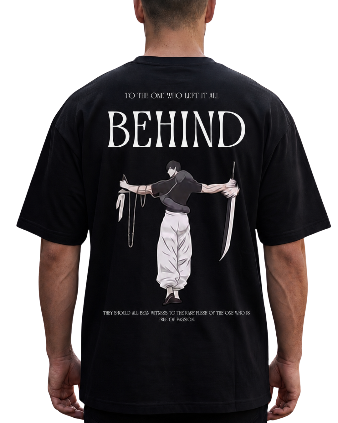 Women's Oversized Drop Shoulder Cotton T Shirt | Behind The Silence