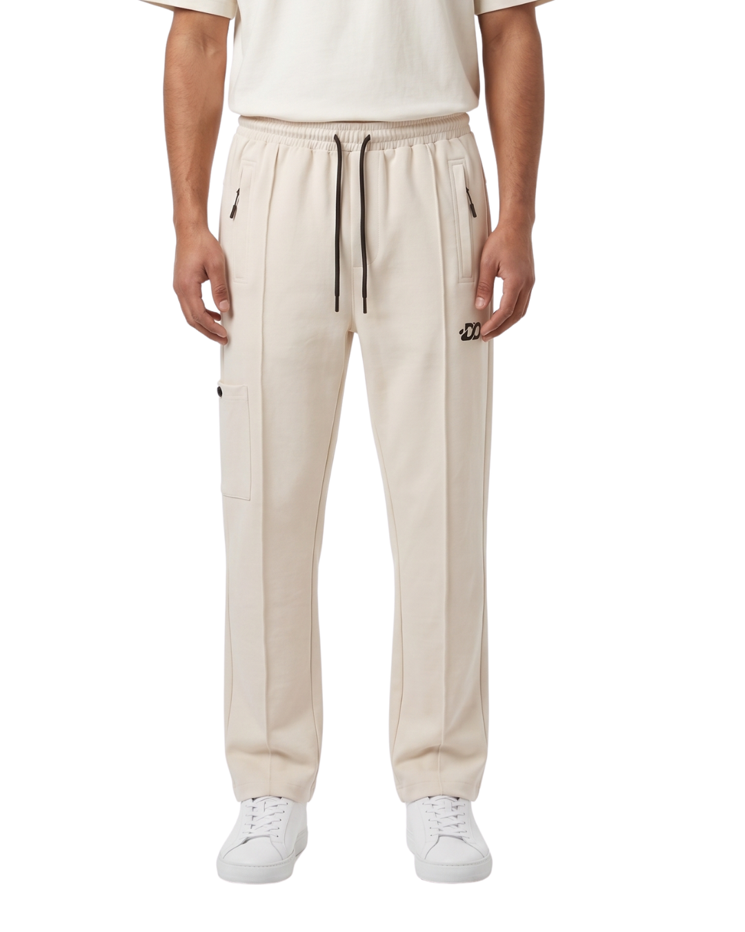 Men's Premium Ivory Color Woven Terry Trouser