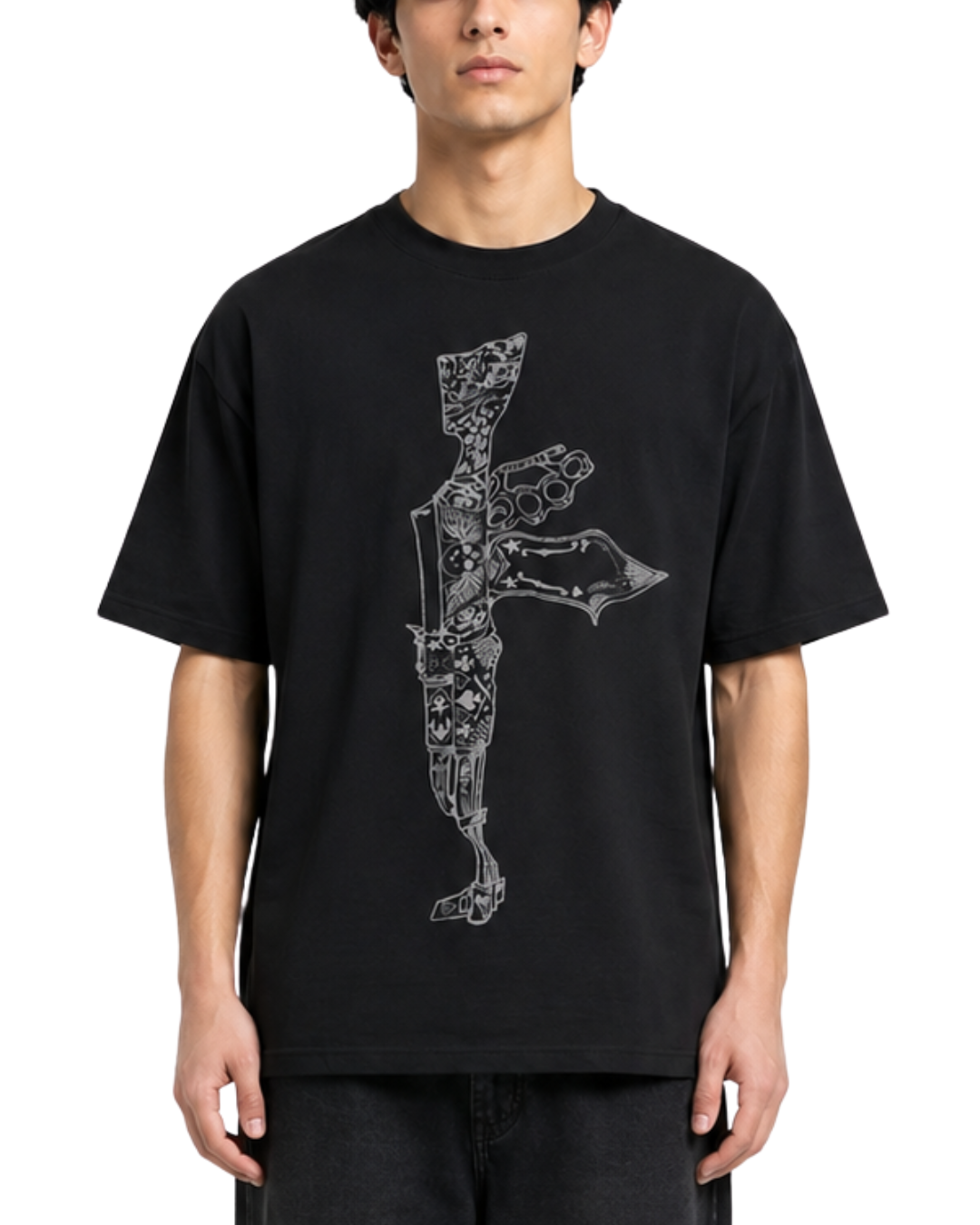 Women's Oversized Drop Shoulder Cotton T Shirt | Phantom Katana