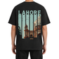 Men's Oversized Drop Shoulder Cotton T Shirt | Lahore Skyline