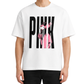 Men's Oversized Drop Shoulder Cotton T Shirt | Pink Panther